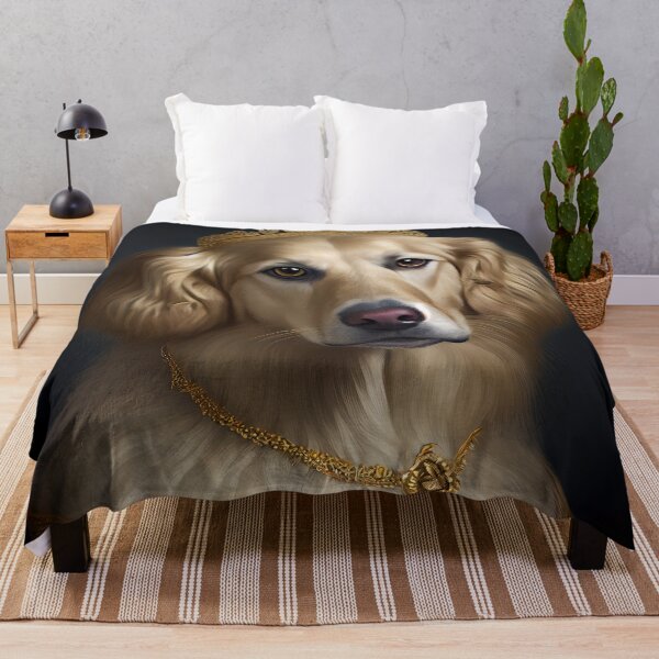 Item preview, Queen Golden Retriever Dog Breed Portrait Royal Renaissance Animal Painting designed and sold by Nalaxation.