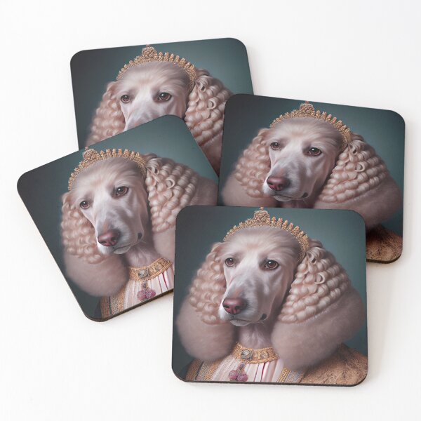 Item preview, Poodle Dog Breed Portrait Royal Renaissance Animal Painting designed and sold by Nalaxation.