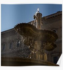 Rome's Fabulous Fountains - Piazza Farnese Fountain Poster