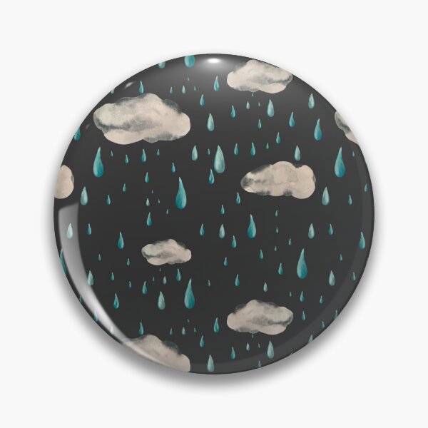 Item preview, Cloud rainy grey drop seamless pattern watercolor grey designed and sold by Yana Mustafina | Boho Soulful Designs.