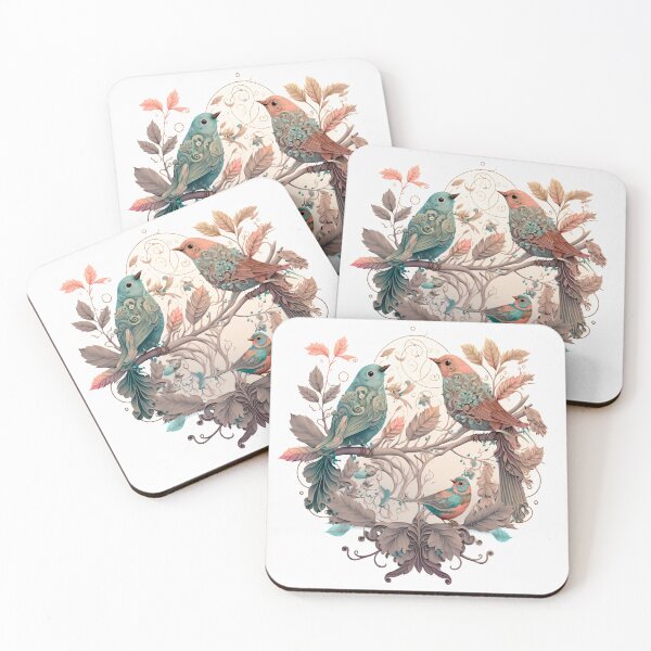 Item preview, Pattern - romantic lovely birds v0.2 designed and sold by EnjoyDigitalArt.
