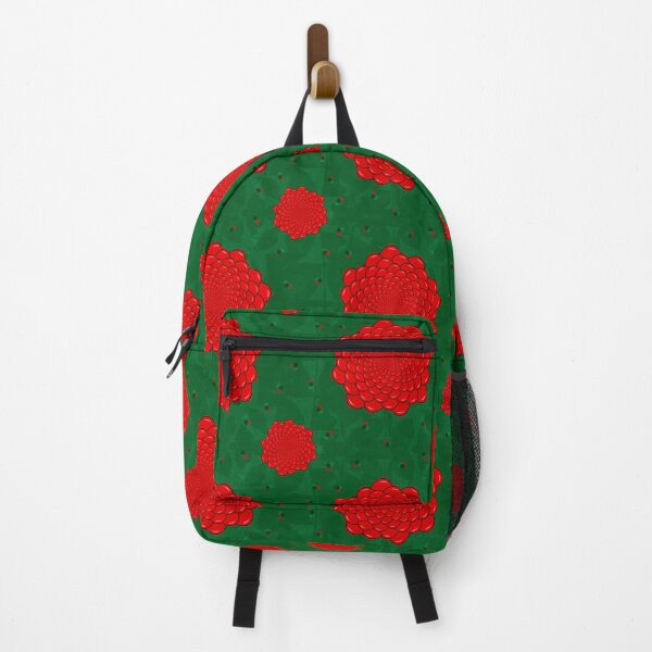 Item preview, Red green berry abstract repeated pattern designed and sold by Hnd-Design.