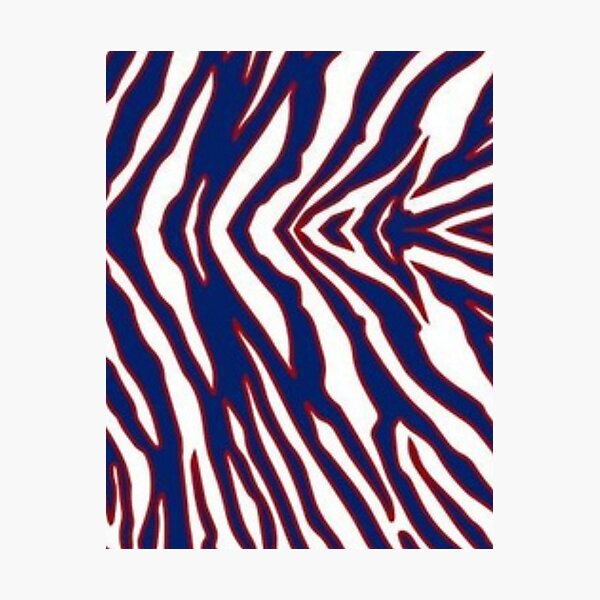 Buffalo Bills Zubaz Zebra Print Art Print by Valientte