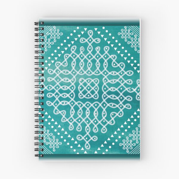 Item preview, Dot kolam/muggu green water color tile designed and sold by ShreecreatE.