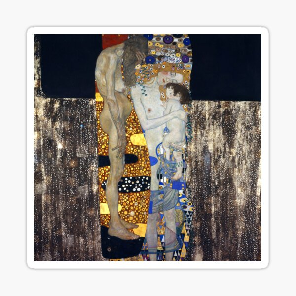 Klimt, The Three Ages of Woman Sticker