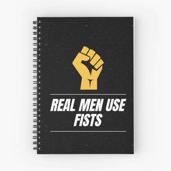 Item preview, Real men use fists logo designed and sold by Sarvgya Verma.