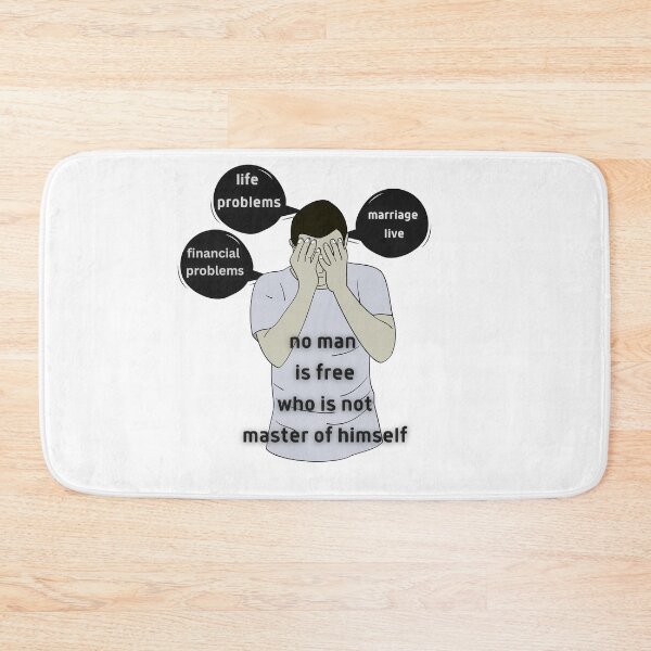Item preview, No Man Is Free Who Is Not Master Of Himself designed and sold by elkingo.