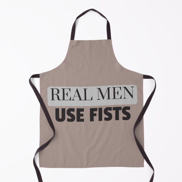 Item preview, Real men use fists designed and sold by Sarvgya Verma.