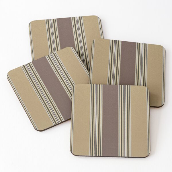 Item preview, Brown and Gold striped pattern designed and sold by Donkey's Salad.