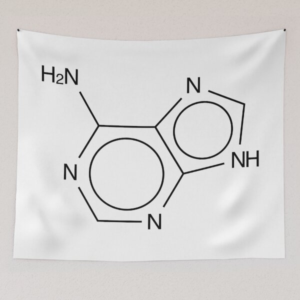 Item preview, Adenine Chemical Molecule Structure designed and sold by Girih.