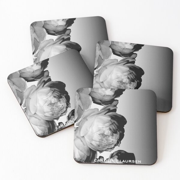 Item preview, Vintage Black and White Rose. Luxury Floral Artwork - Caroline Laursen Original designed and sold by Caroline Laursen.