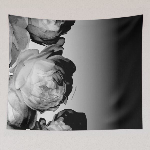 Item preview, Vintage Black and White Rose. Luxury Floral Artwork - Caroline Laursen Original designed and sold by Caroline Laursen.
