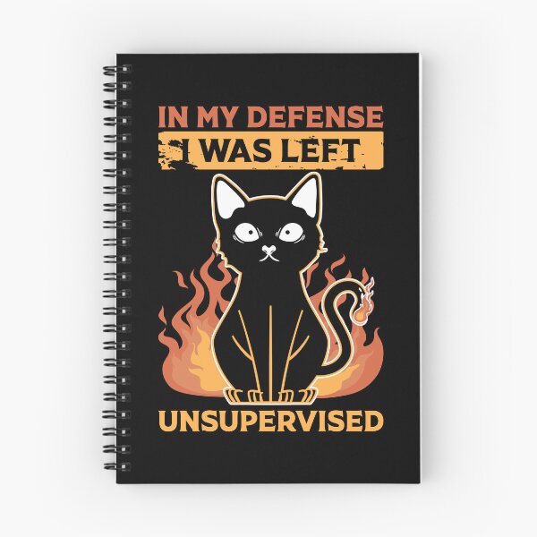 Item preview, In My Defense I Was Left Unsurprised, Funny Black Cat  designed and sold by AnimalsSpace.
