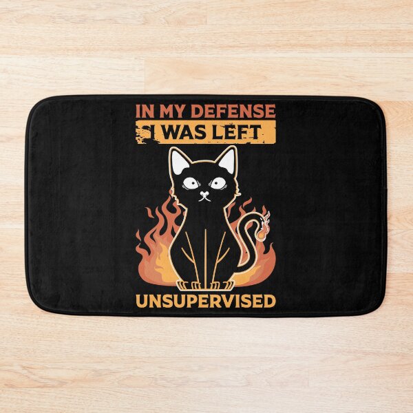 Item preview, In My Defense I Was Left Unsurprised, Funny Black Cat  designed and sold by AnimalsSpace.