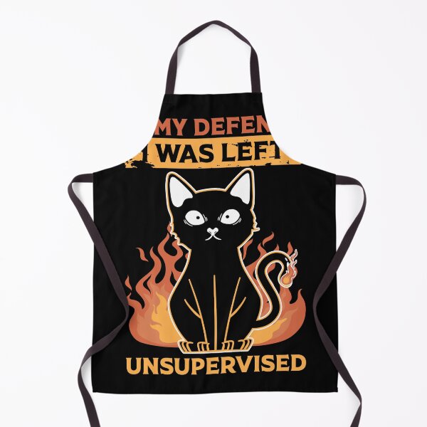 Item preview, In My Defense I Was Left Unsurprised, Funny Black Cat designed and sold by AnimalsSpace.