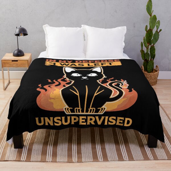 Item preview, In My Defense I Was Left Unsurprised, Funny Black Cat  designed and sold by AnimalsSpace.