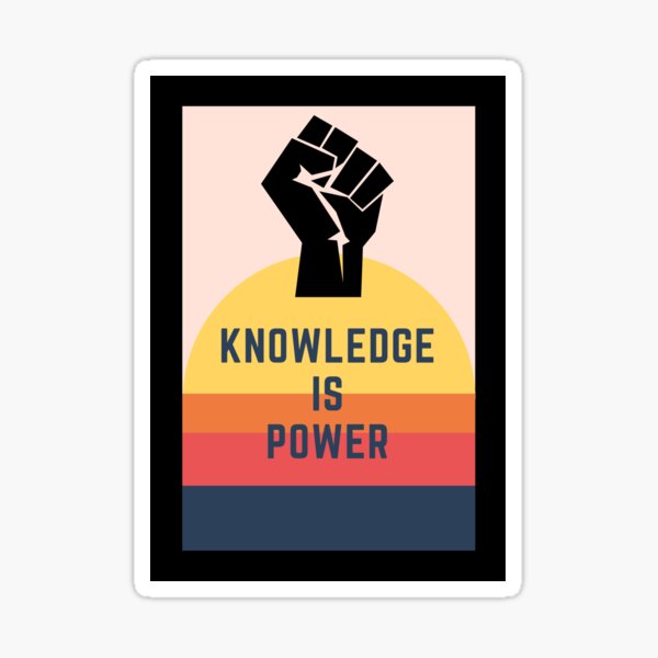 Item preview, KNOWLEDGE IS POWER designed and sold by sourceoflife.