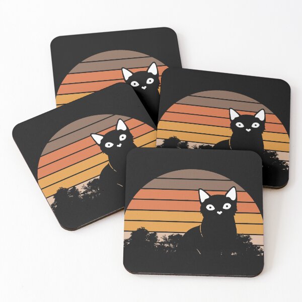 Item preview, Black Cat Retro Vintage For Cats Lover designed and sold by AnimalsSpace.