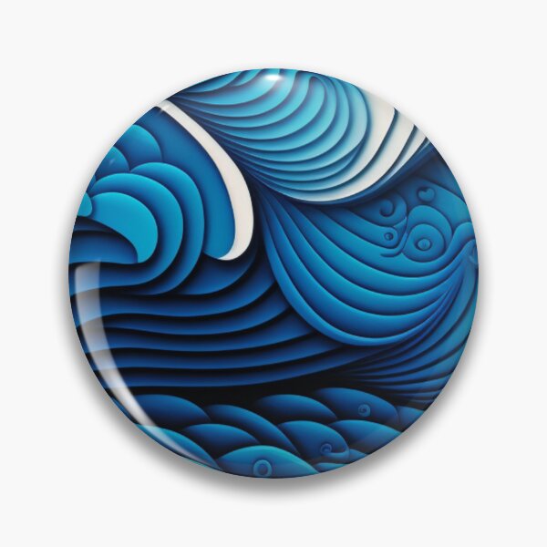 Item preview, Abstract Ocean Waves - Ocean & Sea designed and sold by EnzoVectorism.