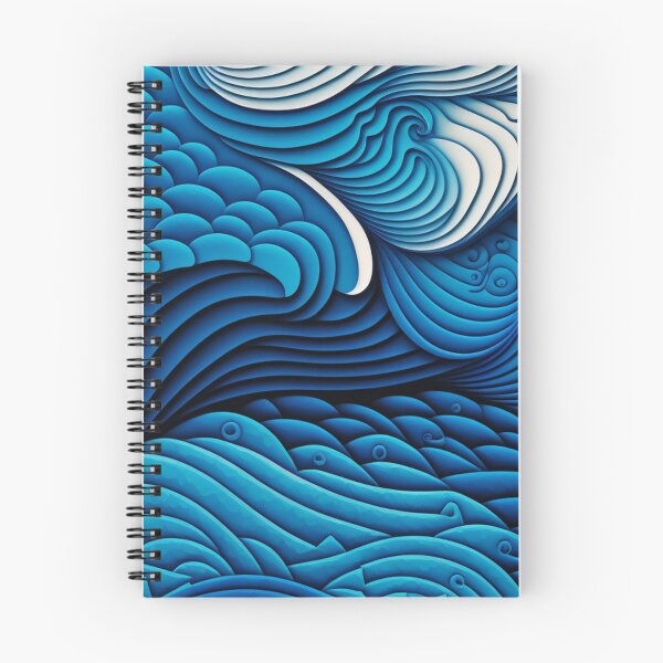 Item preview, Abstract Ocean Waves - Ocean & Sea designed and sold by EnzoVectorism.