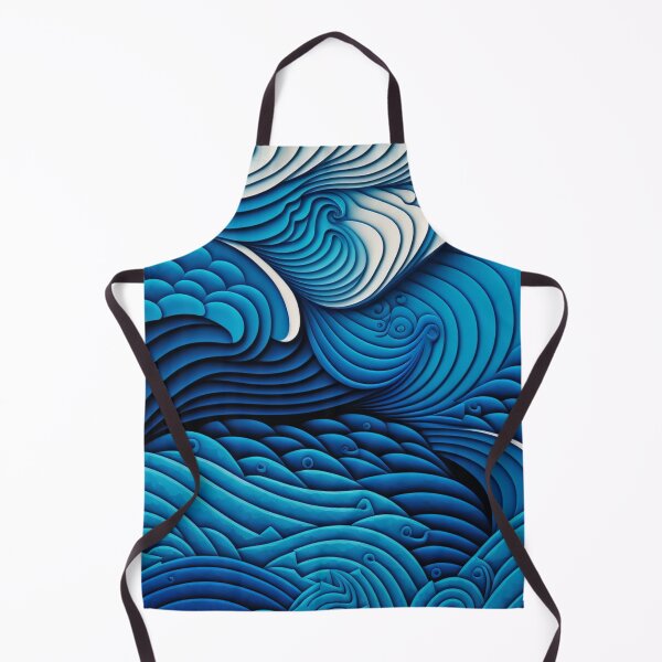 Item preview, Abstract Ocean Waves - Ocean & Sea designed and sold by EnzoVectorism.