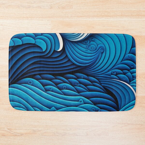 Item preview, Abstract Ocean Waves - Ocean & Sea designed and sold by EnzoVectorism.
