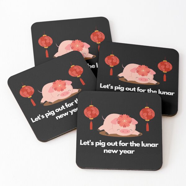 Item preview, Let's pig out for the lunar new year designed and sold by MixedPartialArt.