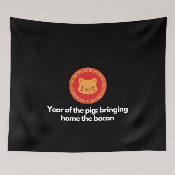 Item preview, Year of the pig: bringing home the bacon designed and sold by MixedPartialArt.