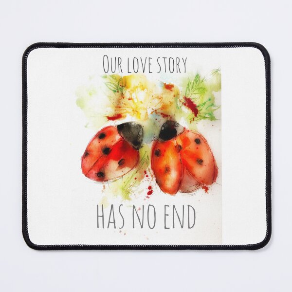 Item preview, Ladybug Love, Our Love Story Has No End, Great Gift for Valentine's Day  designed and sold by GinaModernArt.