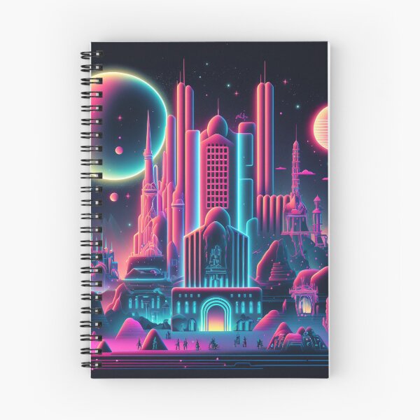 Item preview, Surreal Futuristic Synthwave Neon City designed and sold by AfropunkDesigns.
