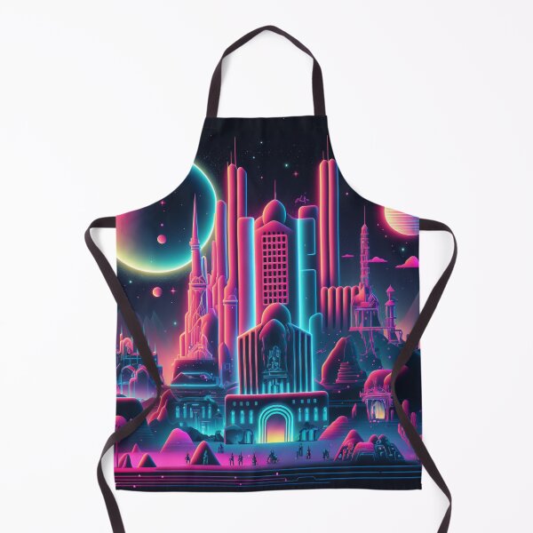 Item preview, Surreal Futuristic Synthwave Neon City designed and sold by AfropunkDesigns.