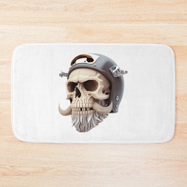 Item preview, SKULL BEARD DARK MECHANIC PISTON CAR MOTORCYCLE COLOR designed and sold by ogirdorgraphics.