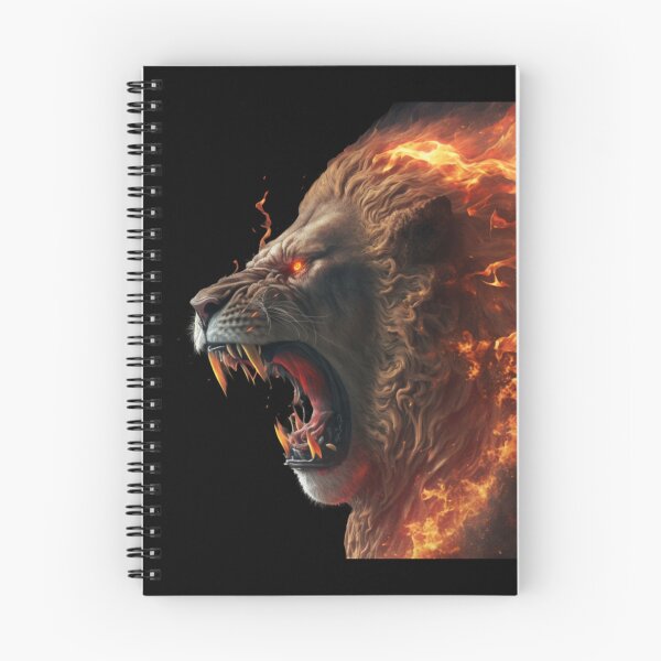 Item preview, lion enraged in fire  designed and sold by KING-S.