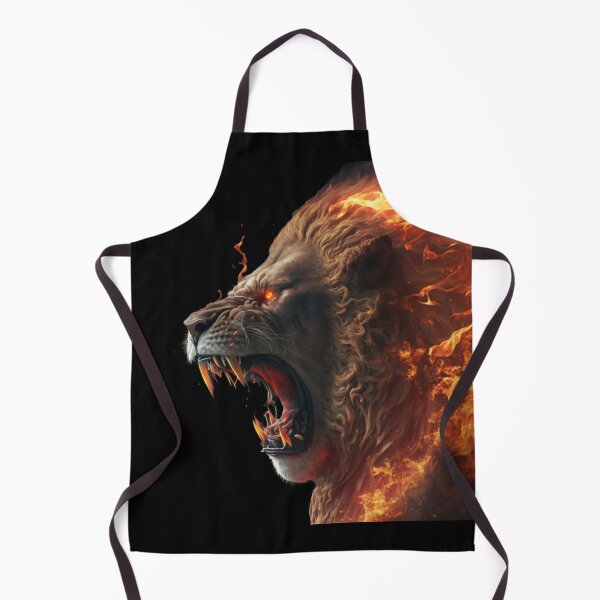 Item preview, lion enraged in fire  designed and sold by KING-S.