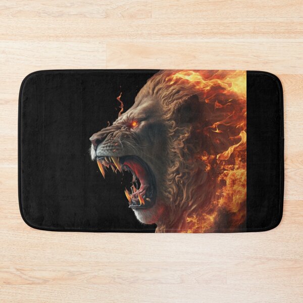Item preview, lion enraged in fire  designed and sold by KING-S.