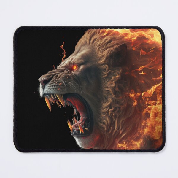 Item preview, lion enraged in fire  designed and sold by KING-S.