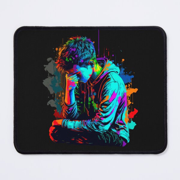 Item preview, Stressed Out Teenager (Neon Illustration) designed and sold by Vecture ..