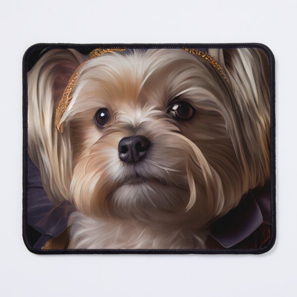 Item preview, King Yorkshire Terrier Dog Breed Portrait Royal Renaissance Animal Painting designed and sold by Nalaxation.