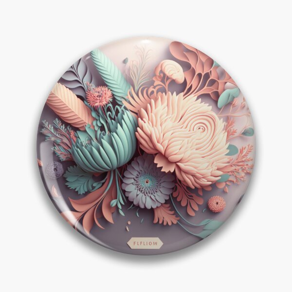 Item preview, Fleuron Floral Playful Colourful Composition Designs for Home Decor, Wedding, Events Fashion  and Accessories  designed and sold by RAGANADesign.