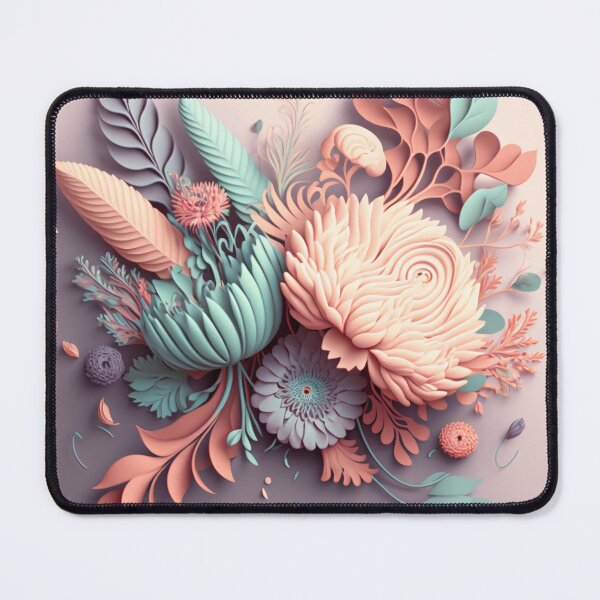 Item preview, Fleuron Floral Playful Colourful Composition Designs for Home Decor, Wedding, Events Fashion and Accessories designed and sold by RAGANADesign.