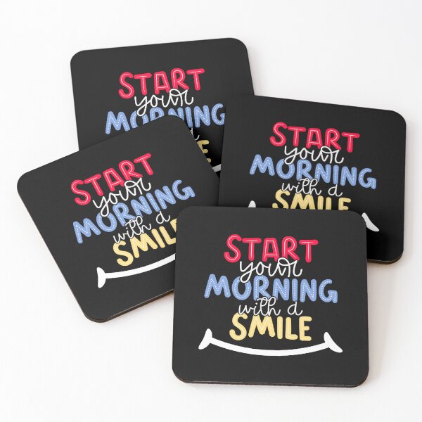 Aperçu de l'œuvre Commencez votre matinée avec un beau sourire tous les jours créée et vendue par TargetBox.