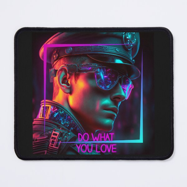 Item preview, Do What You Love Cyber Neon Officer designed and sold by GeorgiosT.