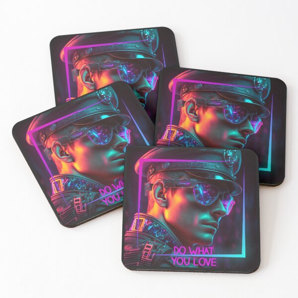 Item preview, Do What You Love Cyber Neon Officer designed and sold by GeorgiosT.