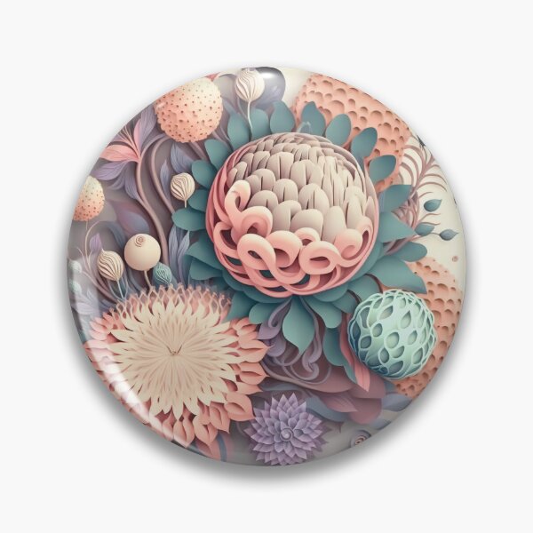 Item preview, Fleuron Floral Playful Colourful Composition Designs for Home Decor, Wedding, Events Fashion  and Accessories  designed and sold by RAGANADesign.