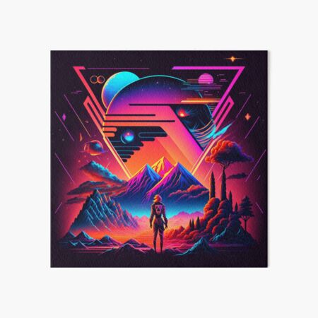 Item preview, Synthwave astronaut designed and sold by SJG-digital.