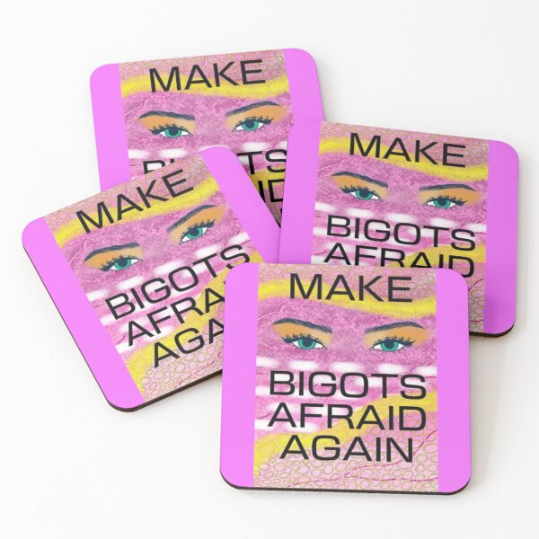 Item preview, Pink Radical Feminist Design With Powerful Eyes - Make Bigots Afraid Again designed and sold by LethalPixieDust.