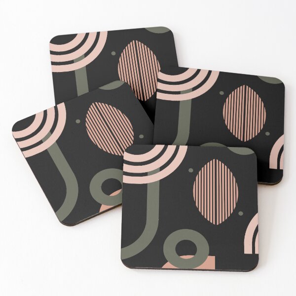 Item preview, Abstract Shapes (Black) | Abstract Art designed and sold by MindedInc.