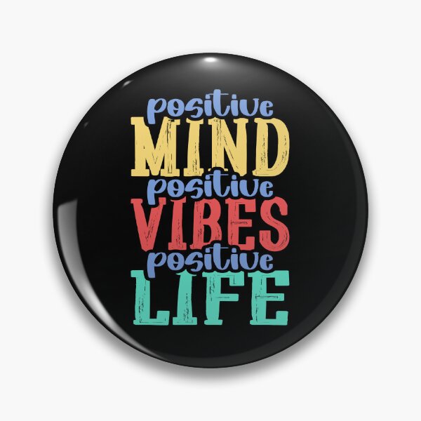 Item preview, positive mind positive vibes positive life for motivational phrases designed and sold by TargetBox.