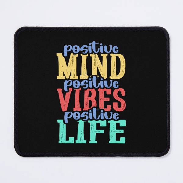 Item preview, positive mind positive vibes positive life for motivational phrases designed and sold by TargetBox.
