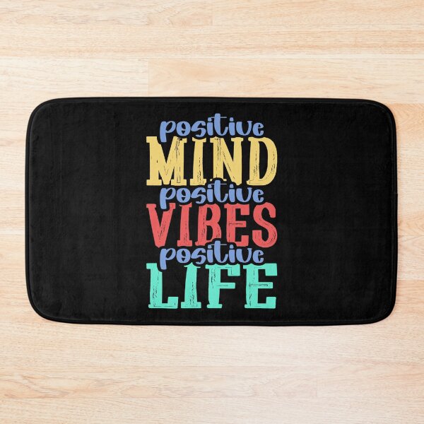 Item preview, positive mind positive vibes positive life for motivational phrases designed and sold by TargetBox.